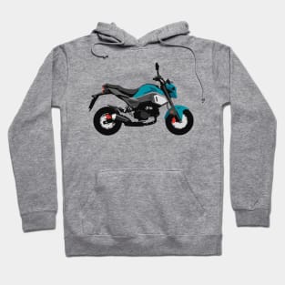 Motorcycle Honda Grom 2020 Blue Raspberry Hoodie